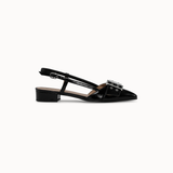 Giza Slingback Black Patent