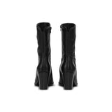 ALBINA Black Leather