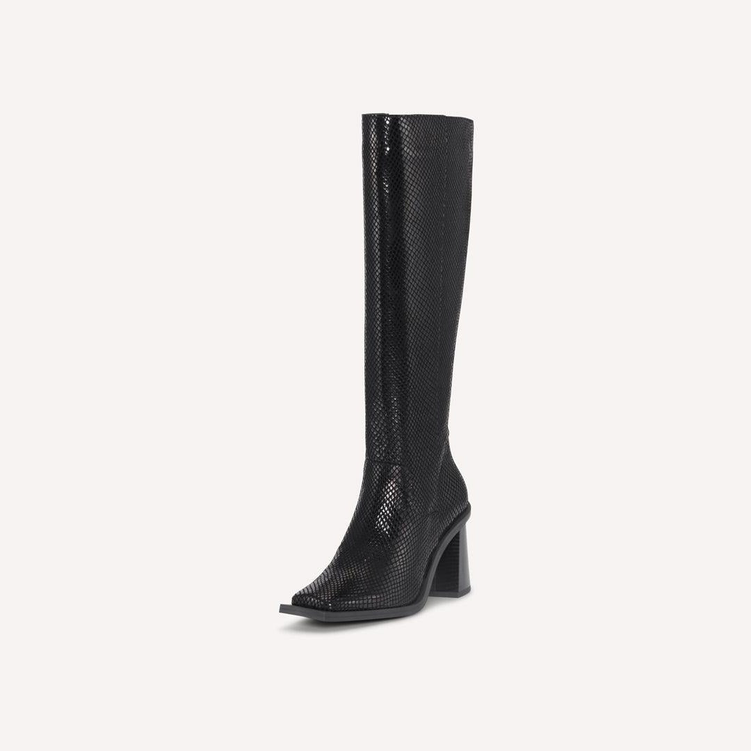 IRENA - Women's high boot - Black/print | Buy here – JoDis